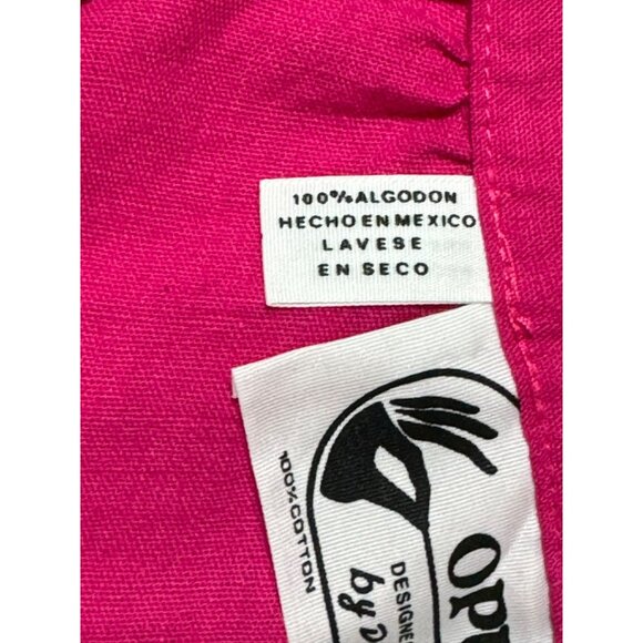 Vtg Opus 1 Diana Martin Pink Wrap Skirt One Size Asymmetrical Mexico Lagenlook - Picture 13 of 15